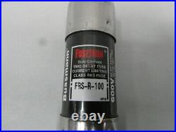 Set Of 5 Cooper Bussmann FRS-R-100 Fusetron Blade Fuse Rk5 100a Amp 600v-ac