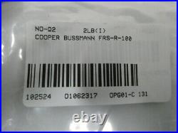 Set Of 5 Cooper Bussmann FRS-R-100 Fusetron Blade Fuse Rk5 100a Amp 600v-ac