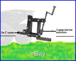 Set for ATV UTV Adjustable Implement Lift System with Blade with Box Ends Fits 2'