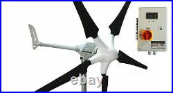 Set i-1000W 48V Windgenerator CARBONE BLADE+ Hybrid Charge Controller iSTABREEZE