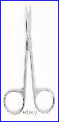 Set of 12 IRIS Scissors, 4.1/2, Straight, Sharp/Sharp Points, Premium Stainless