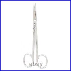 Set of 12 Plastic Surgery Scissors, 4.3/4, Straight, Sharp Tips, 1 Serrated Blade