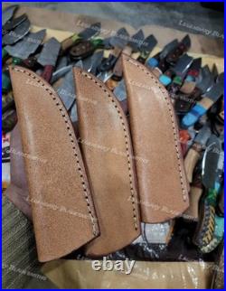 Set of 20 Custom Handmade Damascus Steel 8 Full Tang Skinner Hunting Knifes US