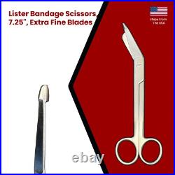 Set of 20 Lister Bandage Scissors, 7.25, Extra Fine Blades