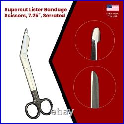 Set of 20 Supercut Lister Bandage Scissors, 7.25, Serrated