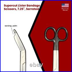 Set of 20 Supercut Lister Bandage Scissors, 7.25, Serrated