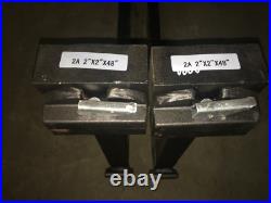 Set of 2 -48 Long Brick /Block Fork Blade, Class II, 2 x 2x 48