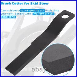Set of 2 Skid Steer Brush Cutter Cutting Blade For Use with AGT-RC72/EXRC54