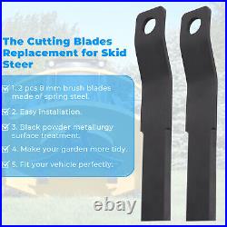 Set of 2 Skid Steer Brush Cutter Cutting Blade For Use with AGT-RC72/EXRC54