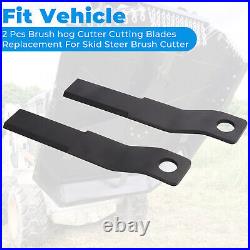 Set of 2 Skid Steer Brush Cutter Cutting Blade For Use with AGT-RC72/EXRC54