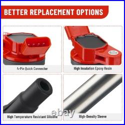 Set of 4 Ignition Coil & Iridium Spark Plug For Toyota Corolla Prius UF596 96339