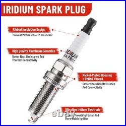 Set of 4 Ignition Coil & Iridium Spark Plug For Toyota Corolla Prius UF596 96339
