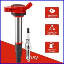 Set of 4 Ignition Coil & Iridium Spark Plug For Toyota Corolla Prius UF596 96339