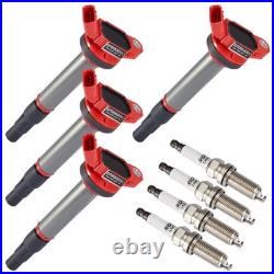 Set of 4 Ignition Coil & Iridium Spark Plug For Toyota Corolla Prius UF596 96339