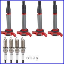 Set of 4 Ignition Coil & Iridium Spark Plug For Toyota Corolla Prius UF596 96339