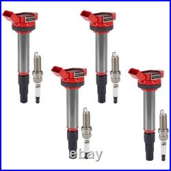 Set of 4 Ignition Coil & Iridium Spark Plug For Toyota Corolla Prius UF596 96339