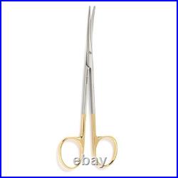Set of 6 Metzenbaum Scissors, 7, Curved Tungsten Carbide Blades, Stainless