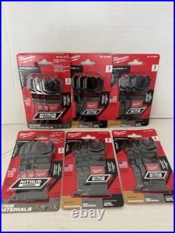 Set of (6) Milwaukee Nitrus Carbide Universal Fit Oscillating Blades 3pk