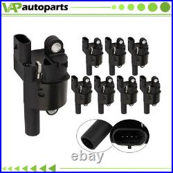 Set of 8 Round Ignition Coils for Cadillac CTS GMC Envoy Chevy Silverado UF414