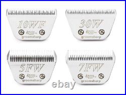 Sharp Japanese Steel Wide Dog Cat Grooming Blades 8 Sizes or Groomer's Set of 4