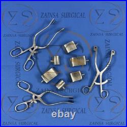 Shoulder, Hip Retractor Surgery Set German Set of 9 PCs Orthopedic Retractor Ins