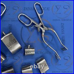 Shoulder, Hip Retractor Surgery Set German Set of 9 PCs Orthopedic Retractor Ins