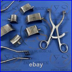 Shoulder, Hip Retractor Surgery Set German Set of 9 PCs Orthopedic Retractor Ins
