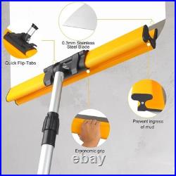 Skimming Blade Set, Drywall Tools with 12+22+32 Stainless Steel Blades + Adju