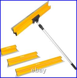 Skimming Blade Set, Drywall Tools with 12+22+32 Stainless Steel Blades + Adju