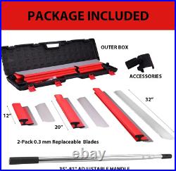 Skimming Blade Set with Extension Handle 12, 20, 32 Blades & Extras