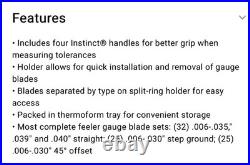 Snap On Feeler Gauge Blade And Handle Set In Black NEW