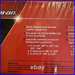 Snap On Feeler Gauge Blade And Handle Set In Black NEW
