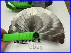 Snap-on Tools USA NEW GREEN 2pc Offset 45° & Straight Feeler Gauge Blade Sets