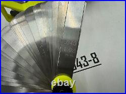 Snap-on Tools USA NEW HI-VIZ 2pc Offset 45° & Straight Feeler Gauge Blade Sets