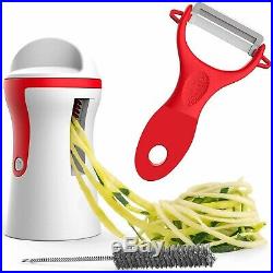 Spiralizer Vegetable Slicer 3 Blade Veggie Pasta Spaghetti Maker Cutter Set