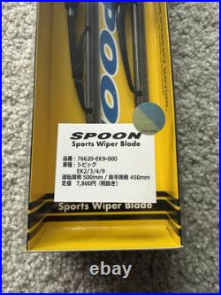 Spoon Sports Wiper Blade R/L Set RHD HONDA CIVIC EK9 NEW 76620-EK9-000