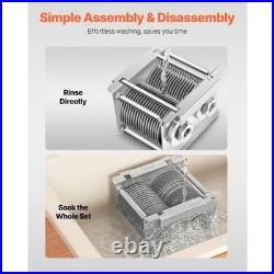 Stainless Steel Blade Set for Meat Cutter, 5mm Slice, Easy Clean