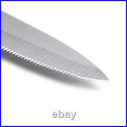 Stainless Steel Steak Knife Set Sawtooth Edge Kitchen Cutlery 6Pcs 4.5 Blade
