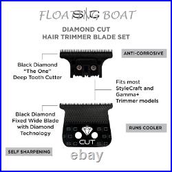 StyleCraft Diamond Cut Fixed Blade DLC Diamond Blade withThe One Cutter set SC541B