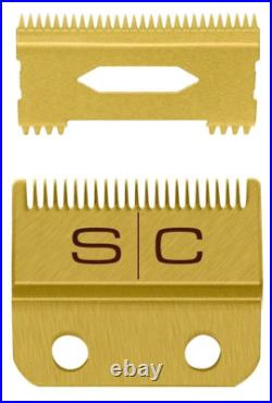 StyleCraft / Gamma Fixed Gold Titanium Fade Blade Set GP521G, SC521G NEW