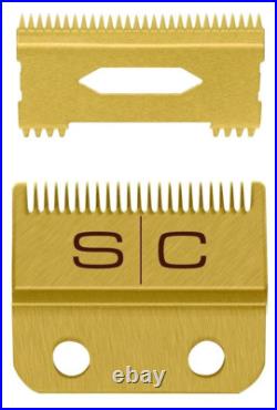 StyleCraft Gamma Fixed Gold Titanium Fade Blade Set GP521G SC521G NEW
