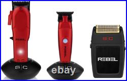 Stylecraft Red Rebel Clipper & Trimmer & Shaver Super-Torque Cordless SET NEW