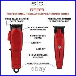 Stylecraft Red Rebel Clipper & Trimmer & Shaver Super-Torque Cordless SET NEW