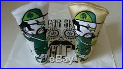 Sugar Skull Golf 2019 St Patrick's Day limited blade putter Headcover set NEW