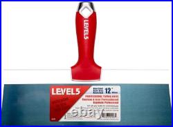 Taping Knife Set, Blue Steel Pro-Grade Sheetrock Gyprock Drywall Plaste