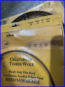 Timber Wolf PS Wood BAND SAW BLADE SET (5) LENGTH 133 ALL NEW SEALED SEE PIC