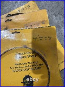 Timber Wolf PS Wood BAND SAW BLADE SET (5) LENGTH 133 ALL NEW SEALED SEE PIC