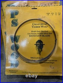 Timber Wolf PS Wood BAND SAW BLADE SET (5) LENGTH 133 ALL NEW SEALED SEE PIC