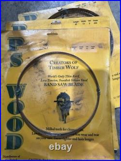 Timber Wolf PS Wood BAND SAW BLADE SET (5) LENGTH 133 ALL NEW SEALED SEE PIC
