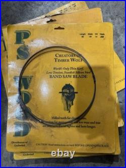 Timber Wolf PS Wood BAND SAW BLADE SET (5) LENGTH 133 ALL NEW SEALED SEE PIC